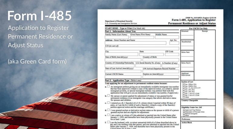 Who May File Form I 485 Immigration Learning Center   Form I 485 Application To Register Permanent Residence Or Adjust Status 768x427 