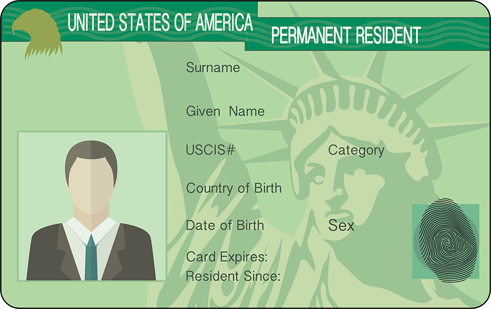 green card graphic