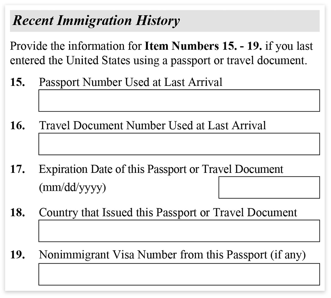 immigration form