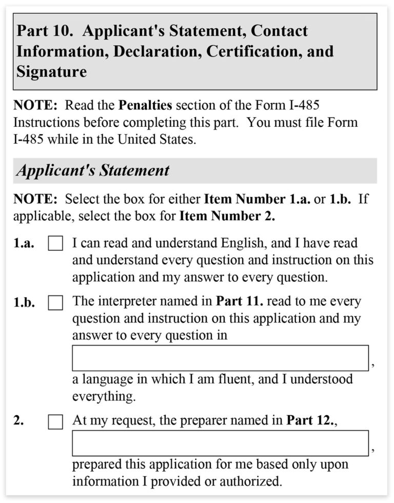 Form I-485 Step By Step Instructions – SimpleCitizen