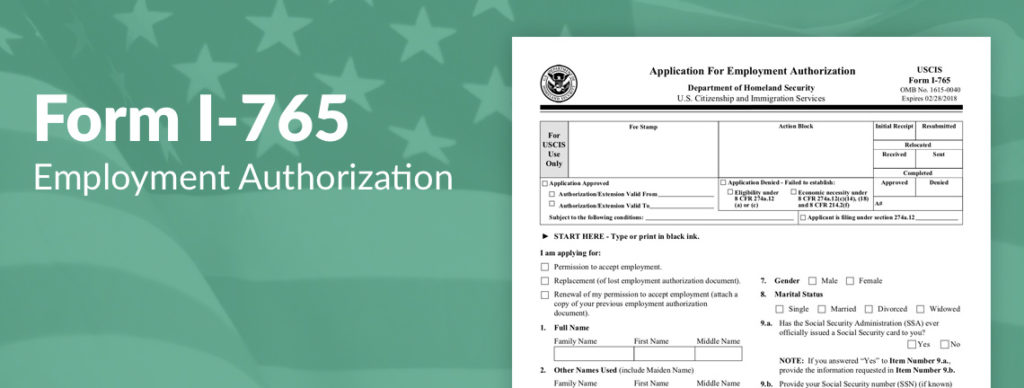 i 765 form filing fee